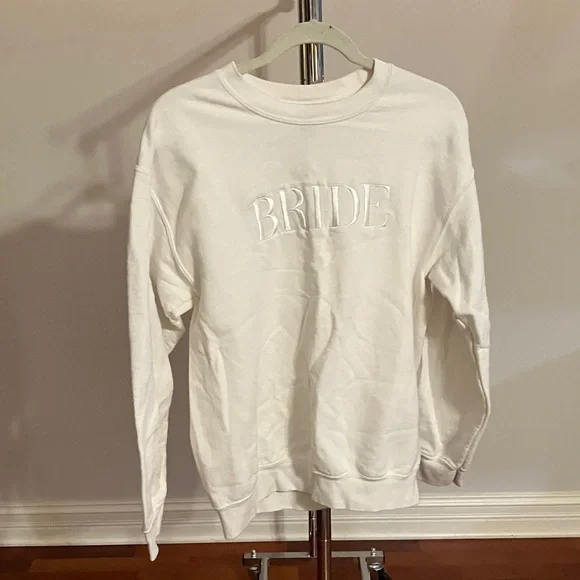 BRIDE White Crewneck Sweater - Picture 5 of 6